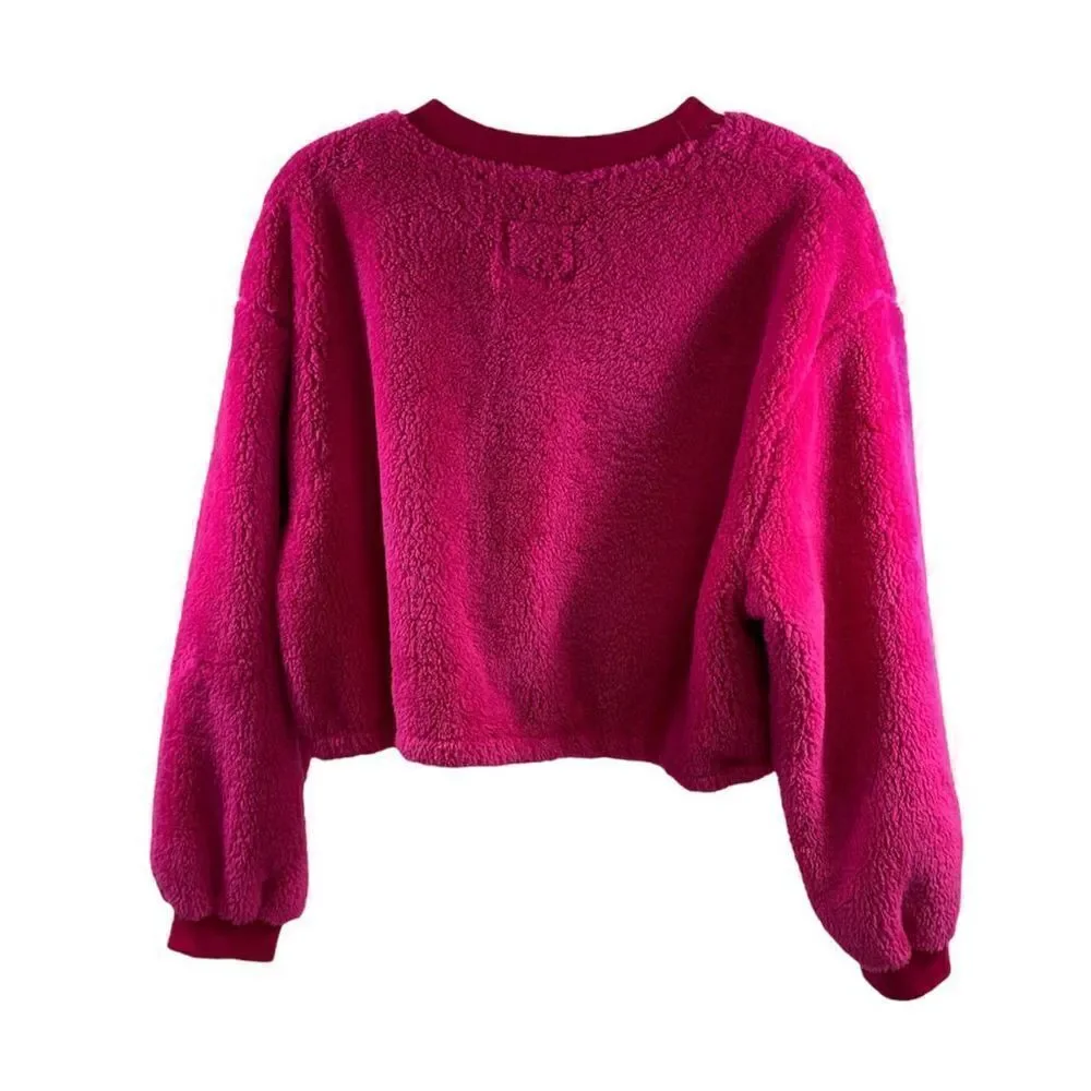 Apparis Fuschia Crop Teddy Size L/XL